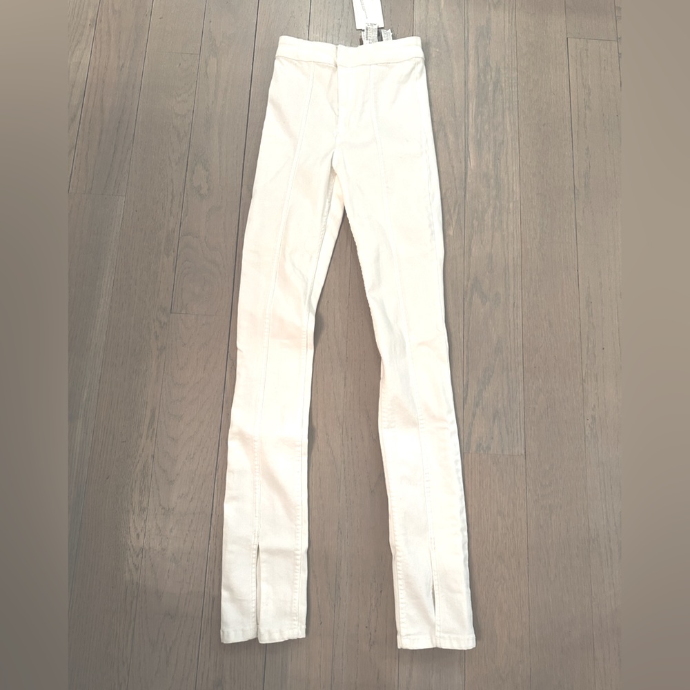 NWT Zara split hem denim.